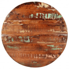 Blat de masa rotund, Ø 80x3,8 cm, lemn masiv reciclat GartenMobel Dekor