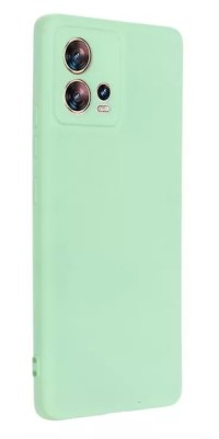 Husa Silicon Silk Touch compatibila cu Motorola Moto Edge 30 Fusion, interior catifea, Turcoaz foto