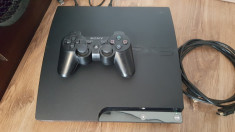 Playstation 3 SONY ps3 modat PS 3 slim+70 jocuri Fifa 19 GTA 5 NFS Mortal Kombat foto