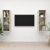 VidaXL Dulapuri TV suspendate, 2 buc, stejar sonoma, lemn prelucrat 3079856