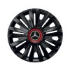 Set 4 capace roti Negre Cu Inel Rosu Royal R14 pentru gama auto Mercedes-Benz, Autohelix MSA