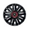 Set 4 capace roti Negre Cu Inel Rosu Royal R14 pentru gama auto Mercedes-Benz