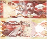 Bancnota Barbados 10 Dolari 2013 P-75 UNC, America