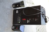 Subwoofer Activ Teufel CC 200 SW cu telecomanda originala si 2 boxe Tufel CE 20 FCR