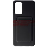 Husa Samsung Galaxy A72, TPU, Card Holder, Negru
