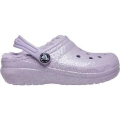 Saboti Crocs Classic Glitter Lined Clog Kids Mov - Lavender