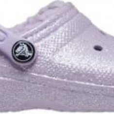 Saboti Crocs Classic Glitter Lined Clog Kids Mov - Lavender