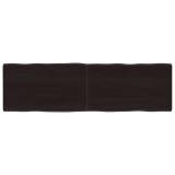 vidaXL Blat masă, 140x40x4 cm, gri, lemn stejar tratat contur organic