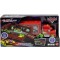 Set Masinute Mattel Disney Auta, Transporter Maniek, luminoase in intuneric, cu rampa, pentru baieti, de la 3 ani