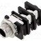 Conector Jack 6,3mm Soclu Mamă Stereo cu &Icirc;ntrerupător Triplu AMPHENOL