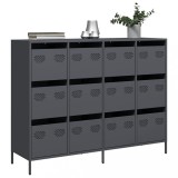 VidaXL Dulap, antracit, 135x39x103,5 cm, oțel laminat la rece