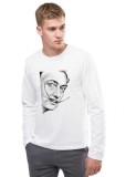 Cumpara ieftin Bluza barbati alba - Dali - Portret - M