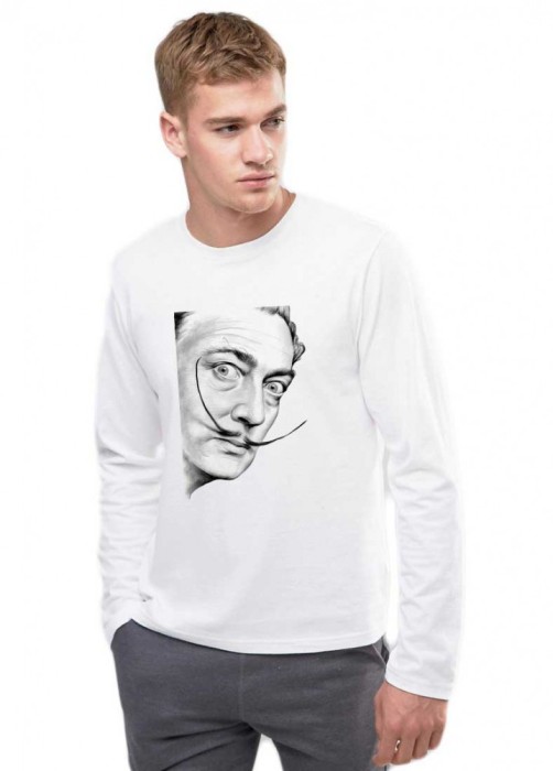 Bluza barbati alba - Dali - Portret - 2XL