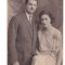Foto tip CP cuplu logodnici, 1927, stare buna