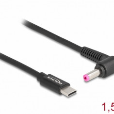 Cablu de alimentare laptop USB type C la HP 4.8 x 1.7 mm 20V/3A 1.5m, Delock 87973