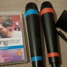 Set Singstar playstation 3, ps3 ps 3 + 1 joc compatibil + 2 microfoane wireless