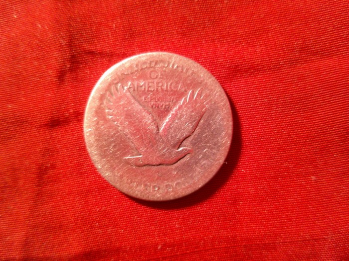 Moneda SUA 1917 litera D argint (6,25g- 0,900) cal. slaba