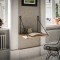 Birou montabil pe perete And&oslash;y 70x54x50cm negru/efect lemn [en.casa] HausGarden Leisure