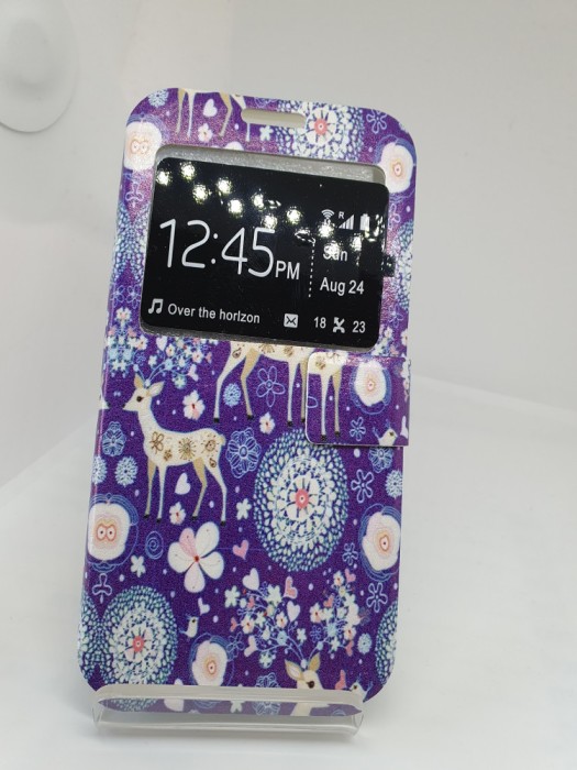 Husa flip Iphone 6 / 6s + cablu de date cadou