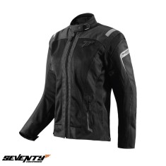 Geaca (jacheta) femei pentru scuter - motocicleta Touring Seventy vara model SD-JT68 Sahara culoare: negru Negru XXL
