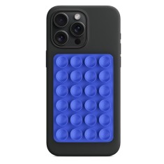 Suport adeziv cu ventuze pentru telefon Techsuit SD-PAD, albastru foto