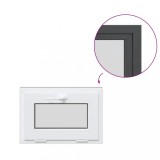 Cumpara ieftin Fereastra de subsol RISOR 60x40 cm inclinat 2 geamuri Antracit