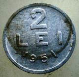 1.868 ROMANIA RPR 2 LEI 1951, Aluminiu