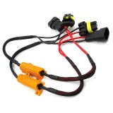 Set de 2 rezistente pentru anulare eroare bec ars led Xentech Light cu mufe 50W 6 ohmi
