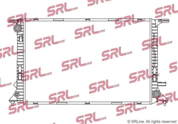 Radiator Audi A4 16, A5, A6, A7, motor: 2.7 TDI, 3.0 TDI, 3.0 V6k Tfsi, intrare/iesire conectare rapida, 720x475x26, SRLine, Aluminiu/ Plastic