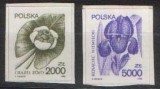 Polonia 1990 - flora,autoadesive,2v.neuzat,perfecta stare(z), Nestampilat