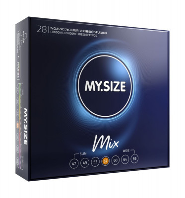 Mix Prezervative My Size, 57 mm, 28 Buc foto