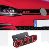 Emblema GTD, grila fata Volkswagen