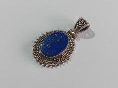 Pandant din argint cu lapis lazuli #40