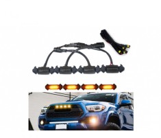 Set lumini de zi , lumina portocalie , 4 module 12v/24v
