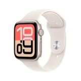 Apple Watch SE 3 GPS 44mm Starlight Aluminium Case with Starlight Sport Band - S M