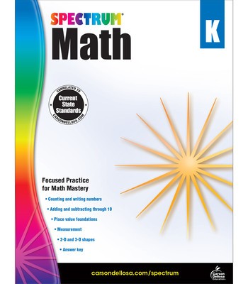 Spectrum Math Workbook, Grade K foto
