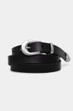 Levi&#039;s curea de piele femei, culoarea negru, 000IG-0000