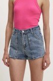 Answear Lab pantaloni scurti jeans femei, neted, high waist