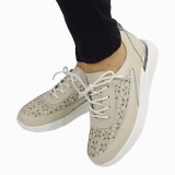Cumpara ieftin Sneakersi bej din piele naturala 5108 M7