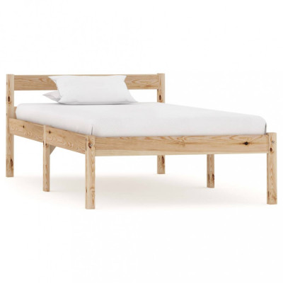 vidaXL Cadru de pat, 90 x 200 cm, lemn masiv de pin foto
