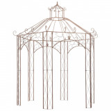 Pavilion de gradina, maro antichizat, 3 m, fier GartenMobel Dekor, vidaXL