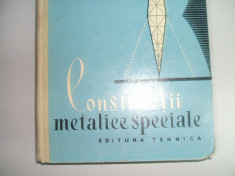 CONSTRUCTII METALICE SPECIALE D. MATEESCU EDITIA II 1962- 65 LEI foto