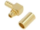 Plug MMCX unghi 90&deg; 50&Omega; pentru cabluri RG174, RG188, RG316 NINIGI MMCX-011