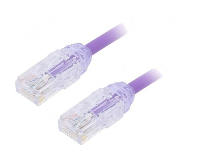 Patch Cord Cat6a UTP LSZH Violet 3m foto