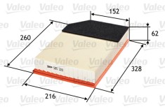 VALEO 585320 Filtru aer foto