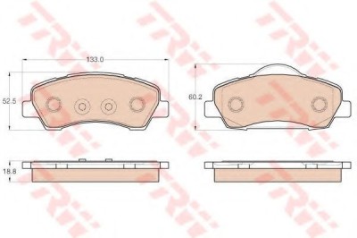 Set placute frana,frana disc CITROEN C4 CACTUS (2014 - 2016) TRW GDB1992 foto