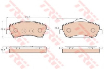 Set placute frana,frana disc PEUGEOT 308 II SW (2014 - 2016) TRW GDB1992 foto