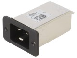 Conector de alimentare AC soclu tată 16A 250VAC C14 FN9222R-16-06