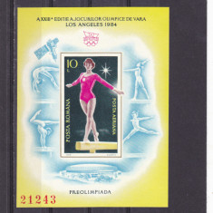 1984 LP 1101 JOCURILE OLIMPICE DE VARA LOS ANGELES COLITA NEDANTELATA MNH