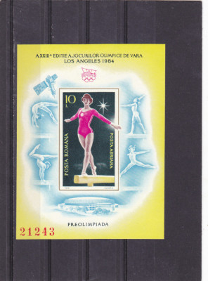 1984 LP 1101 JOCURILE OLIMPICE DE VARA LOS ANGELES COLITA NEDANTELATA MNH foto